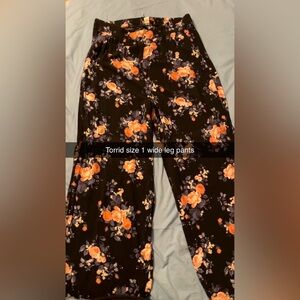 Torrid size 1 wide leg pants